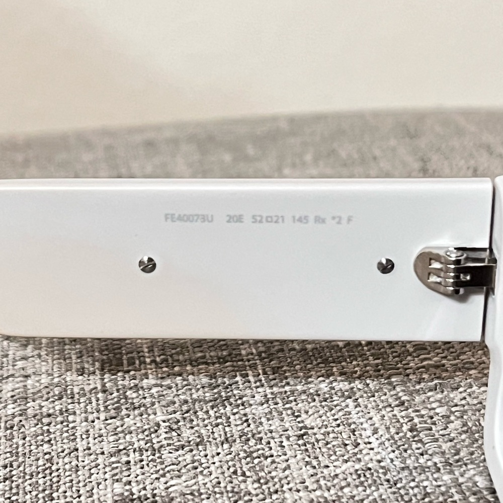 Fendi White Rectangular Sunglasses - image 5